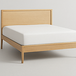 Natural Oak Panel Bed Frame