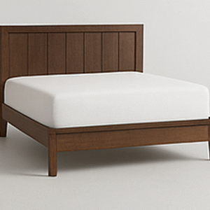 Dark Walnut Slatted Bed Frame
