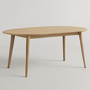 Oval Scandinavian Dining Table